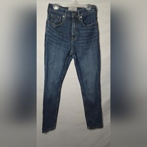 Everlane Women's 25/0 High Waist Straight Dark Wash Denim Jeans